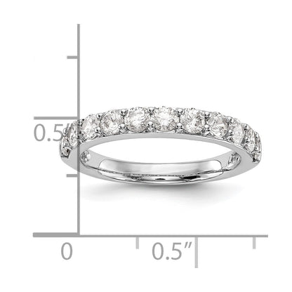 14k White Gold Real Diamond Wedding Band