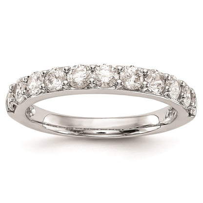 14k White Gold Real Diamond Wedding Band