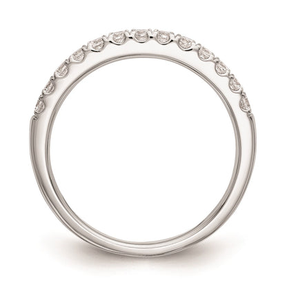 14k White Gold Real Diamond Wedding Band