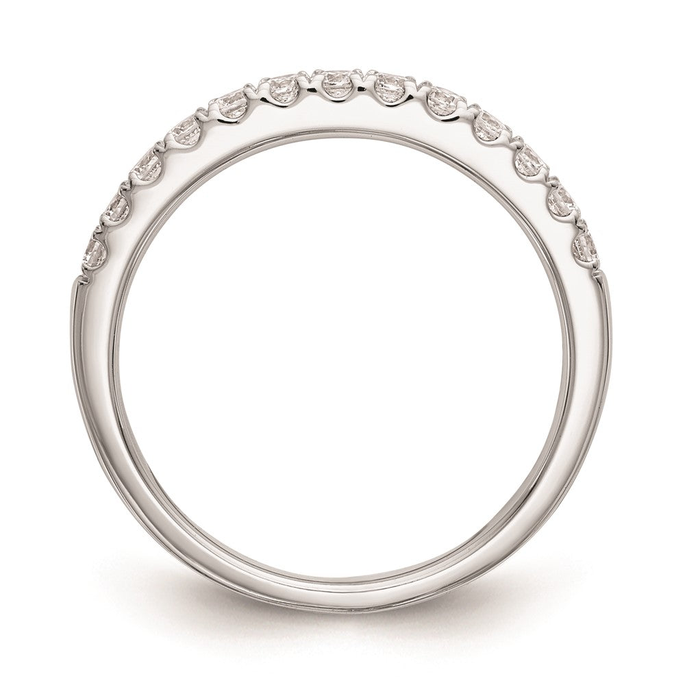 0.30ct. CZ Solid Real 14k White Gold Wedding Wedding Band Ring