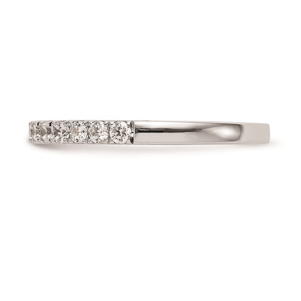 14k White Gold Real Diamond Wedding Band