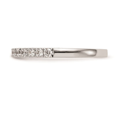 0.30ct. CZ Solid Real 14k White Gold Wedding Wedding Band Ring