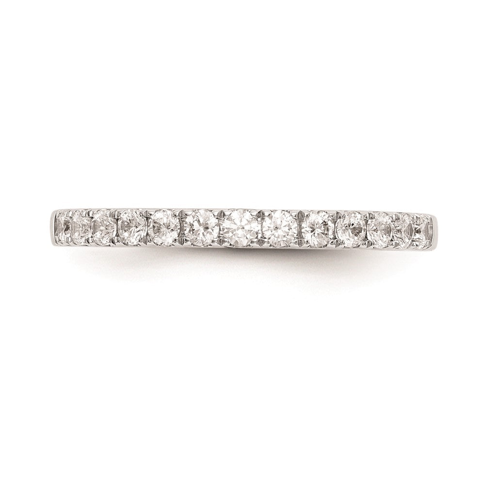 0.30ct. CZ Solid Real 14k White Gold Wedding Wedding Band Ring