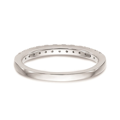 14k White Gold Real Diamond Wedding Band