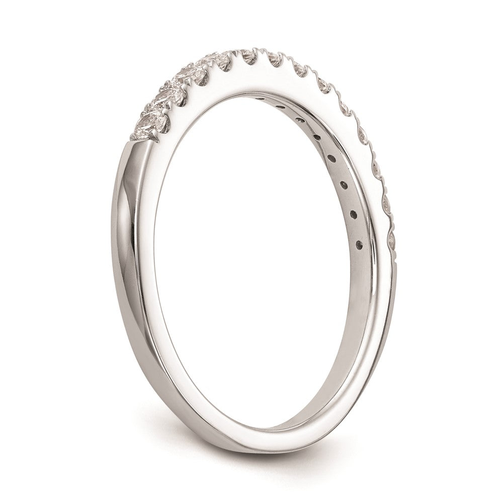 14k White Gold Real Diamond Wedding Band