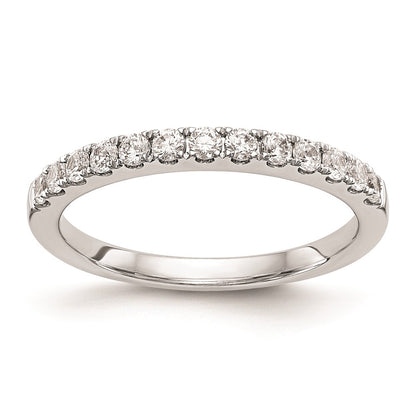 14k White Gold Real Diamond Wedding Band