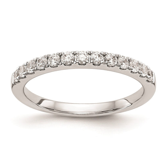 0.30ct. CZ Solid Real 14k White Gold Wedding Wedding Band Ring