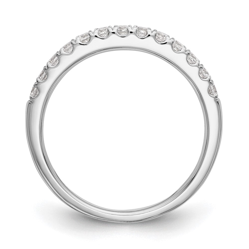 14k White Gold Real Diamond Wedding Band