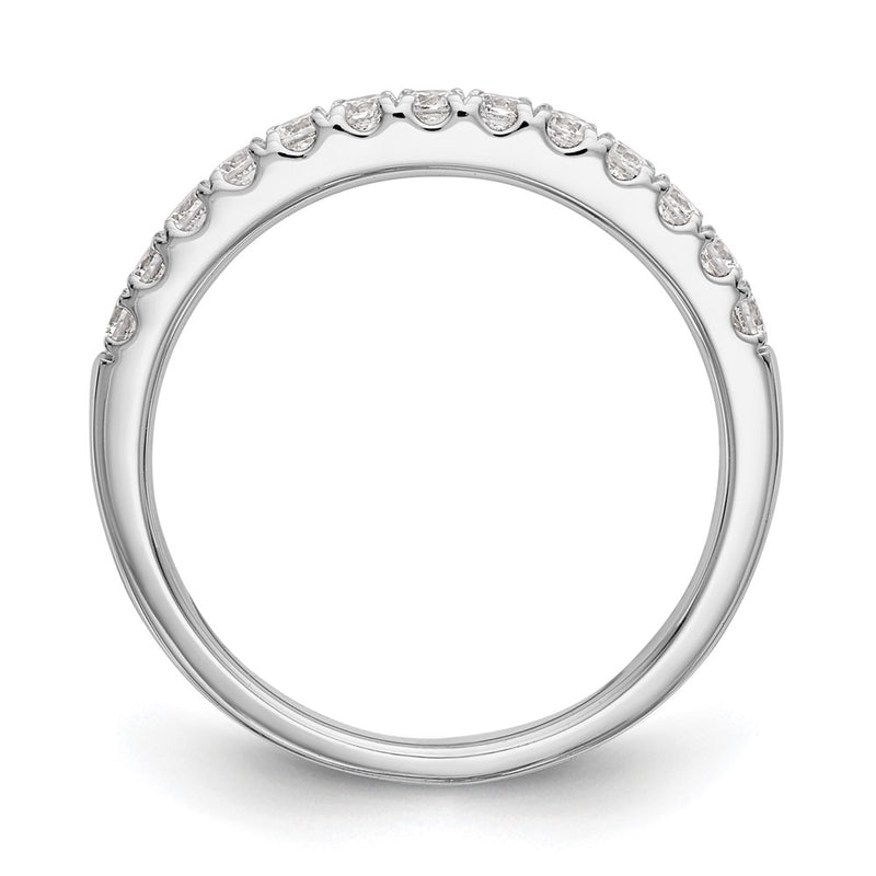 14k White Gold Real Diamond Wedding Band