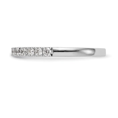14k White Gold Real Diamond Wedding Band