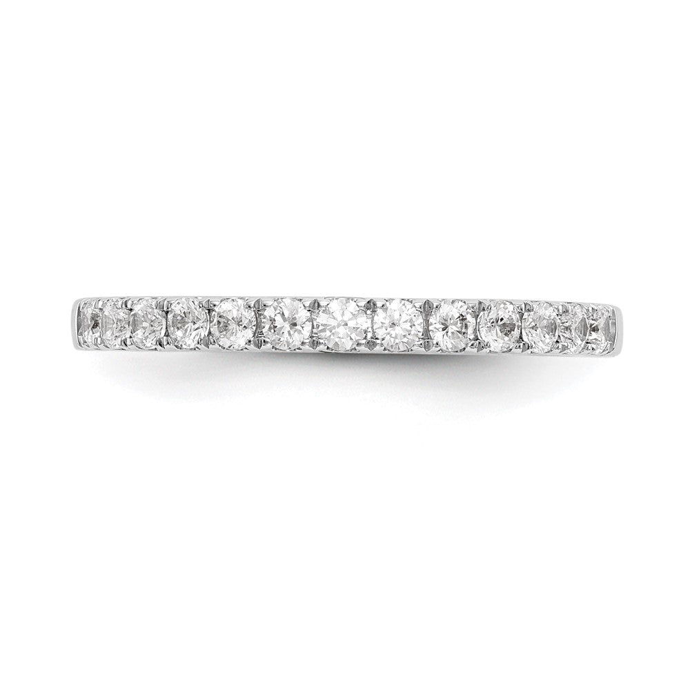 14k White Gold Real Diamond Wedding Band
