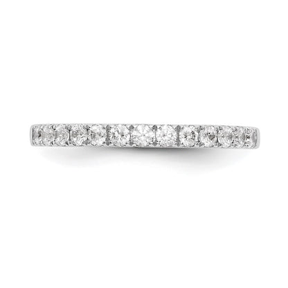 14k White Gold Real Diamond Wedding Band