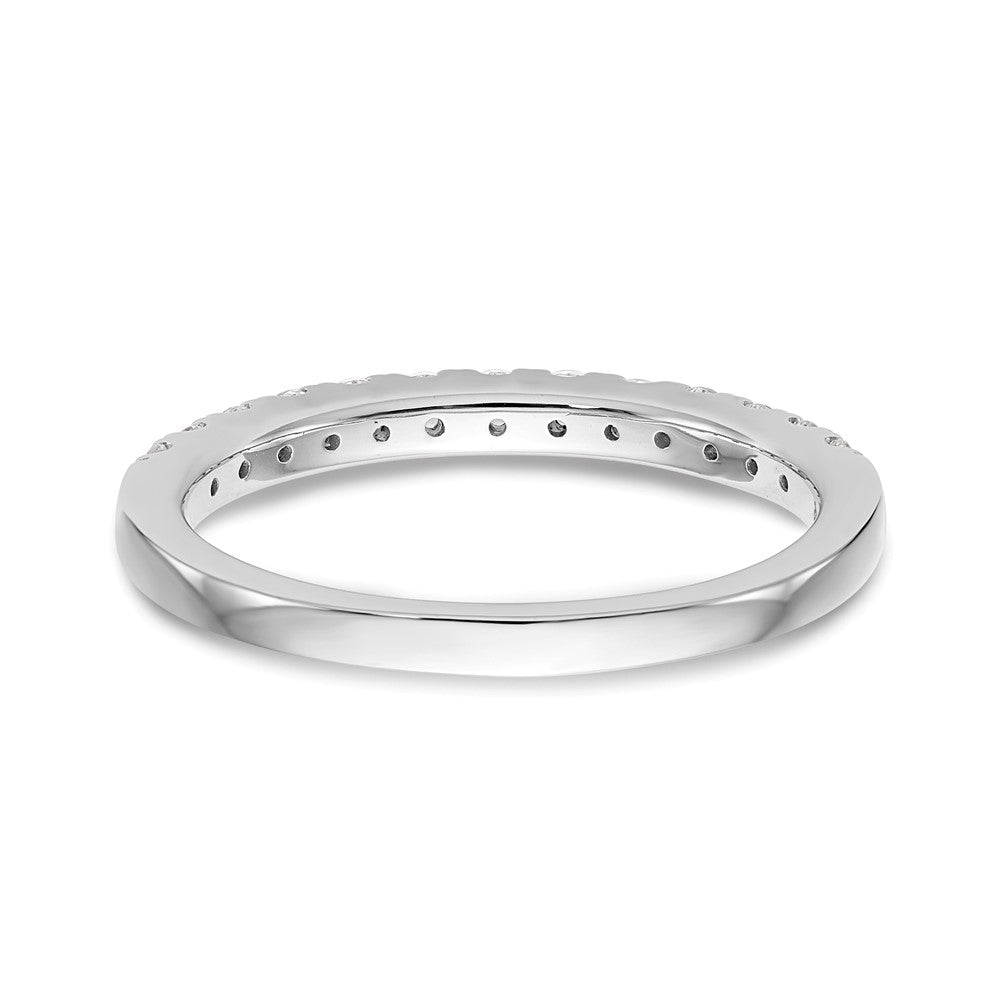 14k White Gold Real Diamond Wedding Band