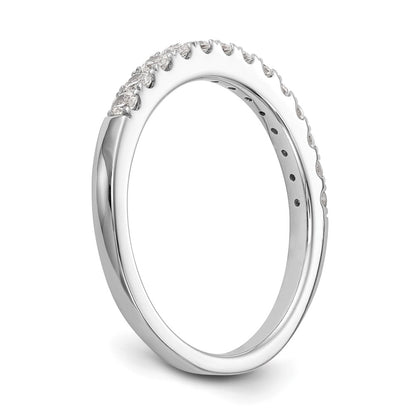 14k White Gold Real Diamond Wedding Band