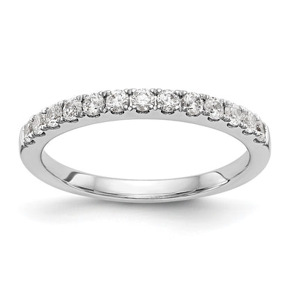 14k White Gold Real Diamond Wedding Band
