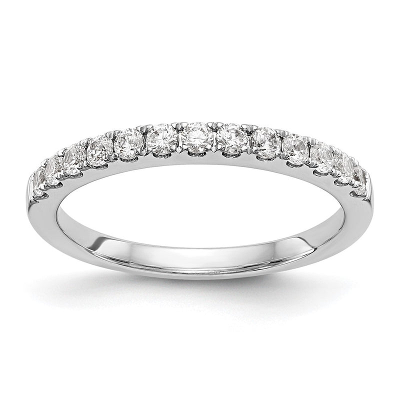 14k White Gold Real Diamond Wedding Band