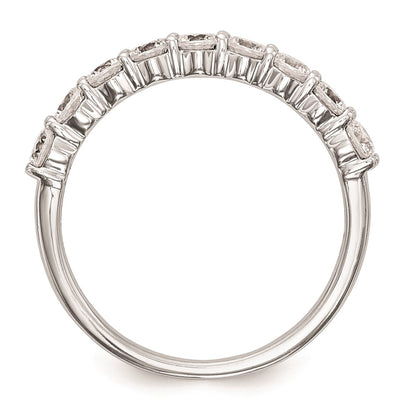 14k White Gold Real Diamond Wedding Band