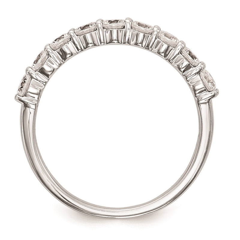 14k White Gold Real Diamond Wedding Band
