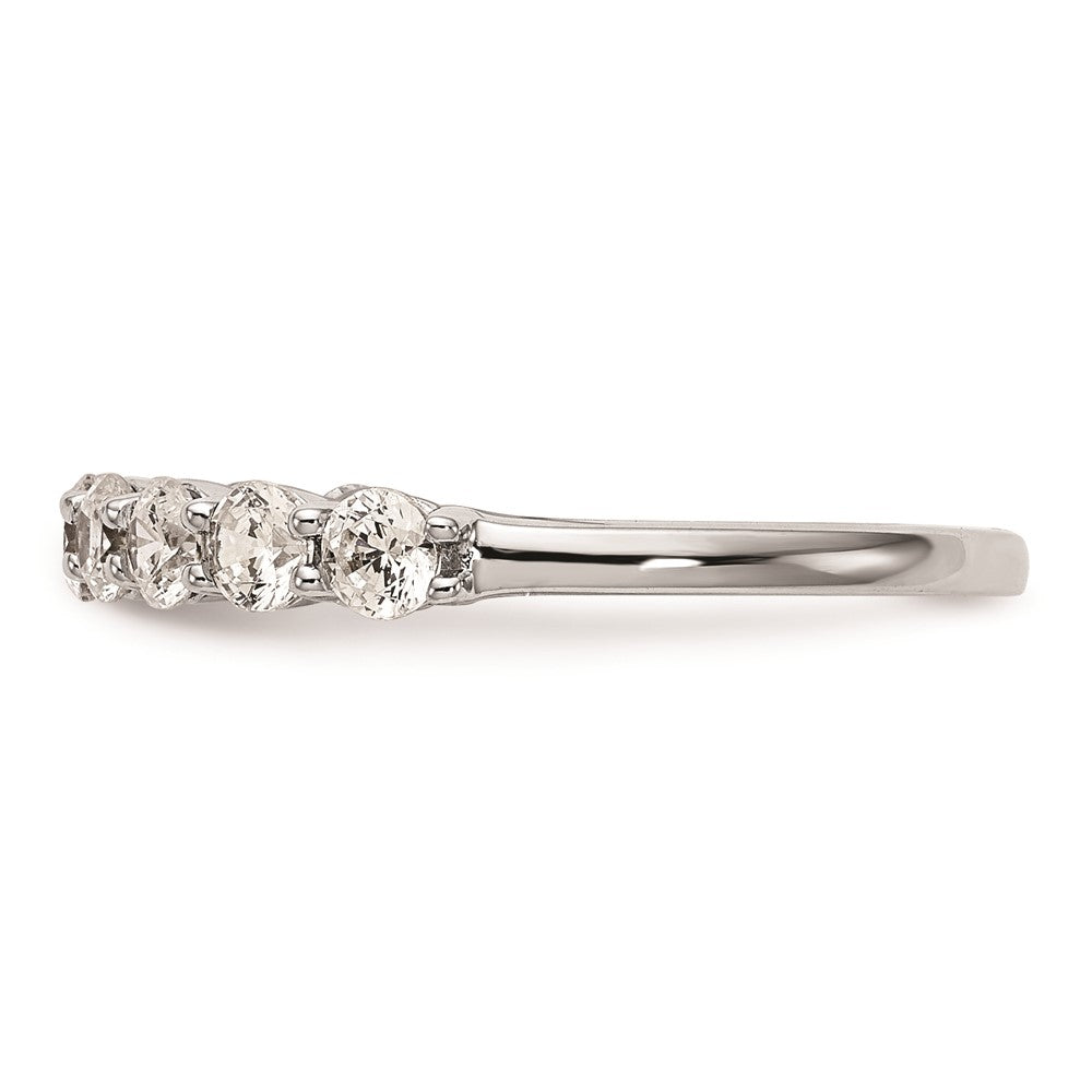 14k White Gold Real Diamond Wedding Band