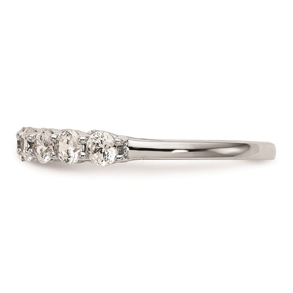 14k White Gold Real Diamond Wedding Band