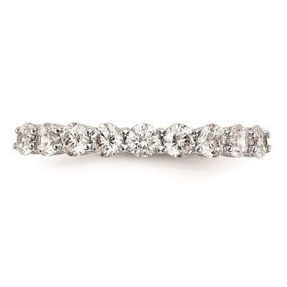 14k White Gold Real Diamond Wedding Band