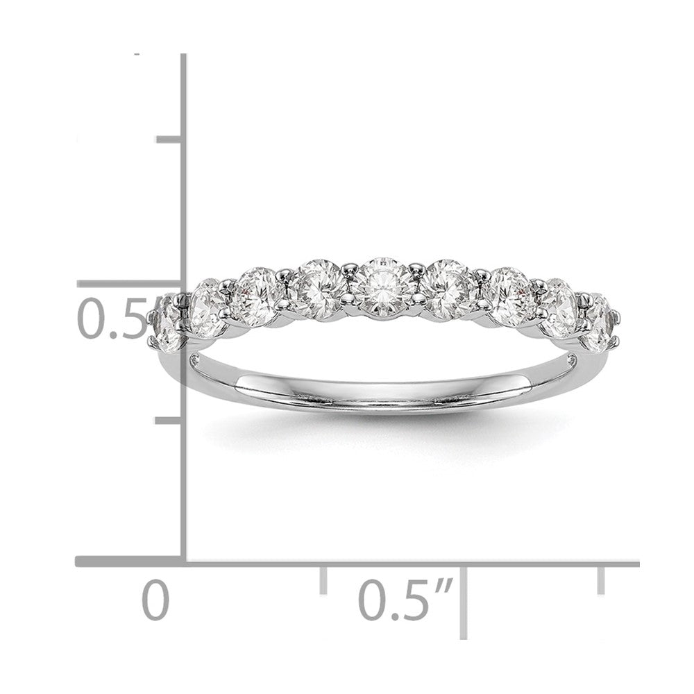 14k White Gold Real Diamond Wedding Band
