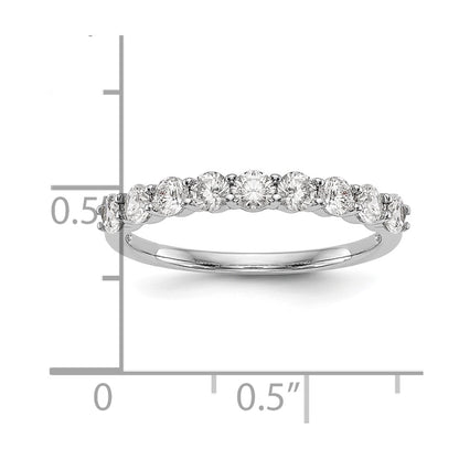 14k White Gold Real Diamond Wedding Band