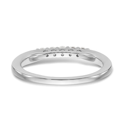 0.15ct. CZ Solid Real 14k White Gold Wedding Wedding Band Ring