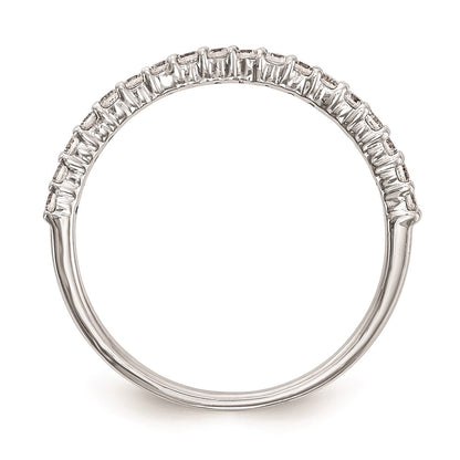 0.25ct. CZ Solid Real 14k White Gold Wedding Wedding Band Ring