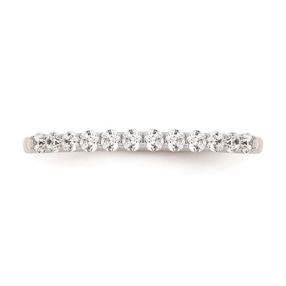 0.25ct. CZ Solid Real 14k White Gold Wedding Wedding Band Ring