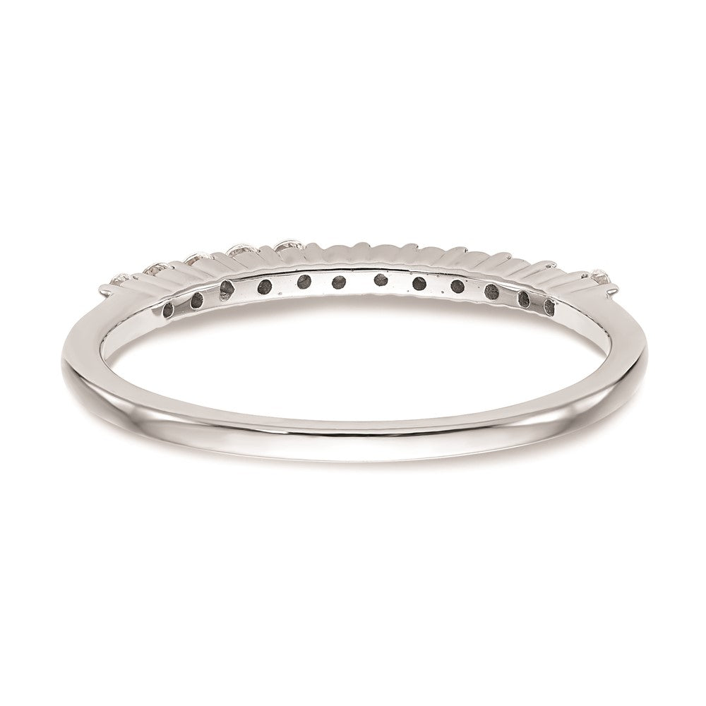 0.25ct. CZ Solid Real 14k White Gold Wedding Wedding Band Ring