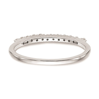 0.25ct. CZ Solid Real 14k White Gold Wedding Wedding Band Ring