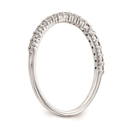 0.25ct. CZ Solid Real 14k White Gold Wedding Wedding Band Ring