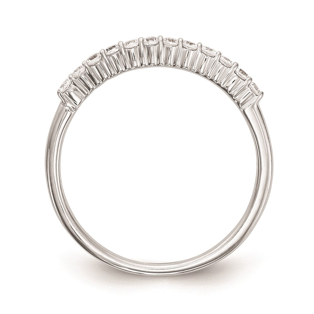 0.27ct. CZ Solid Real 14k White Gold Wedding Wedding Band Ring
