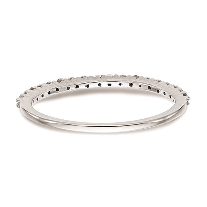 0.27ct. CZ Solid Real 14k White Gold Wedding Wedding Band Ring