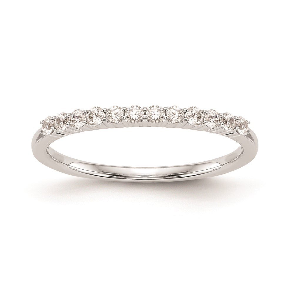 0.27ct. CZ Solid Real 14k White Gold Wedding Wedding Band Ring