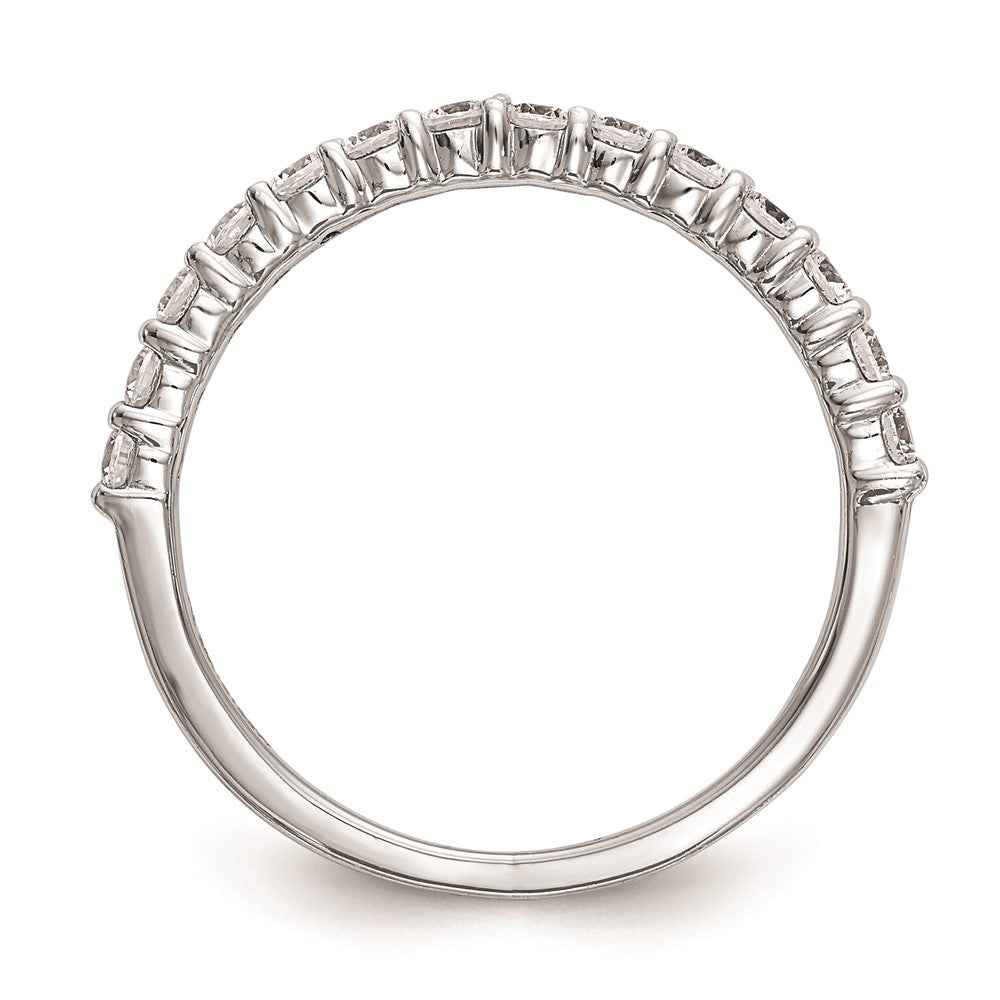 14k White Gold Real Diamond Wedding Band