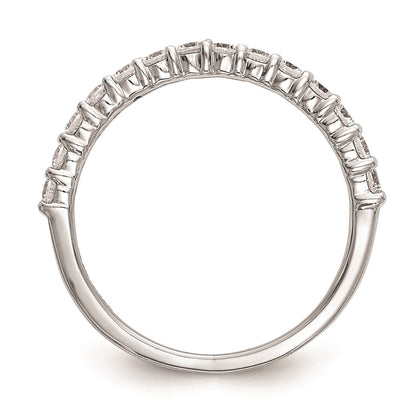 14k White Gold Real Diamond Wedding Band