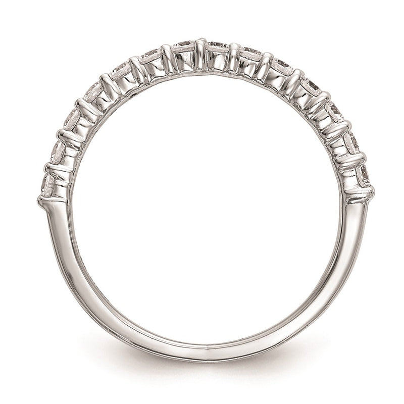 14k White Gold Real Diamond Wedding Band
