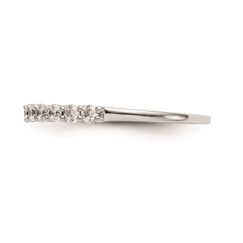 14k White Gold Real Diamond Wedding Band
