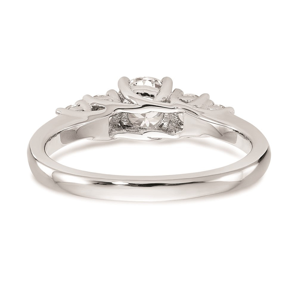 14k White Gold Real Diamond Wedding Band