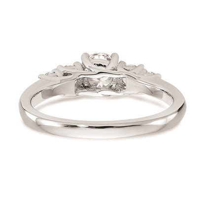 14k White Gold Real Diamond Wedding Band