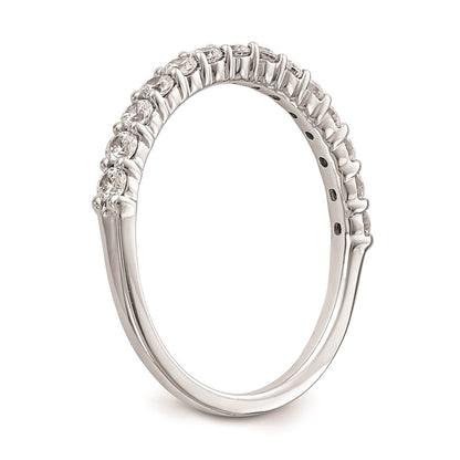 14k White Gold Real Diamond Wedding Band