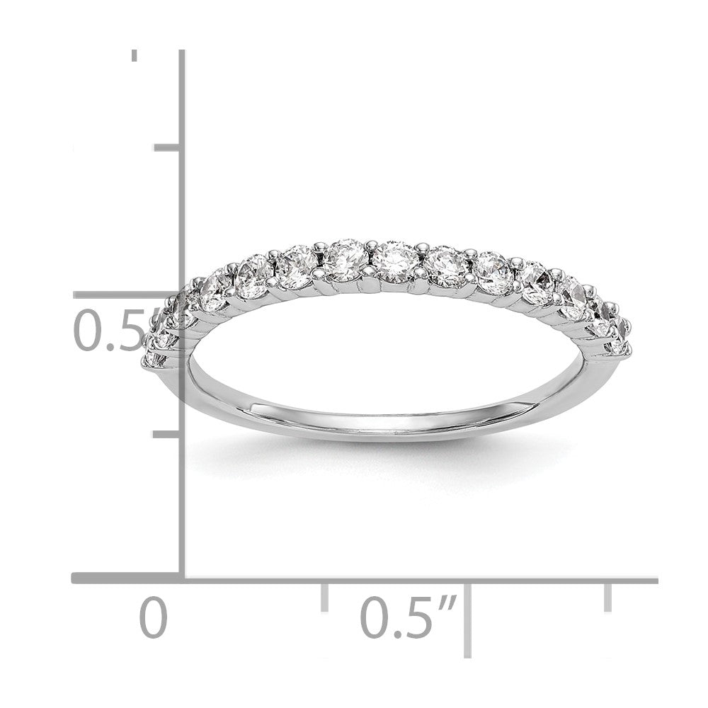 14k White Gold Real Diamond Wedding Band