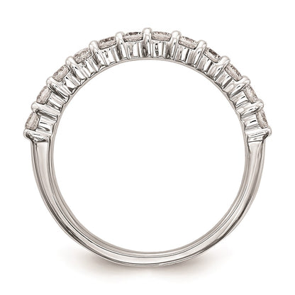 14k White Gold Real Diamond Wedding Band