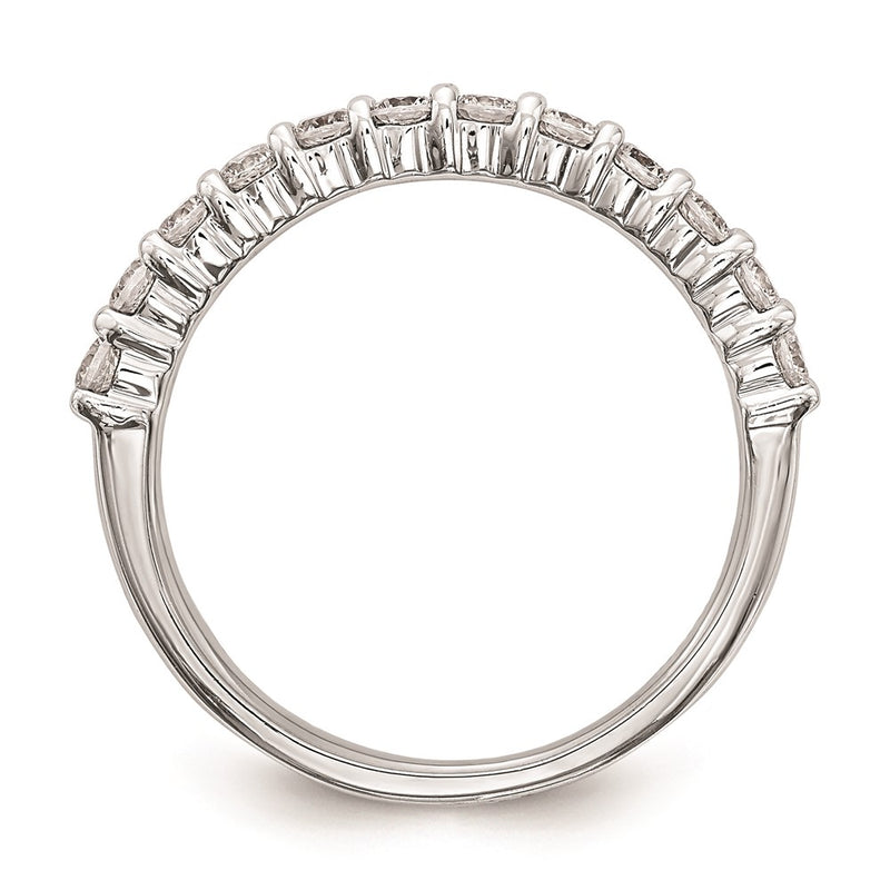 14k White Gold Real Diamond Wedding Band