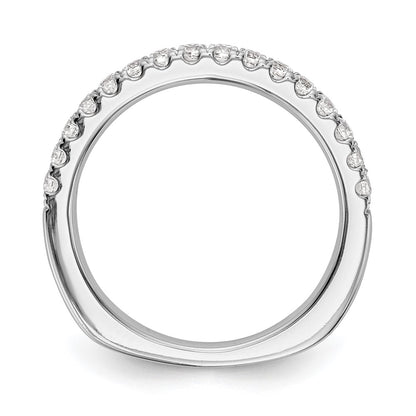 0.27ct. CZ Solid Real 14k White Gold Wedding Wedding Band Ring