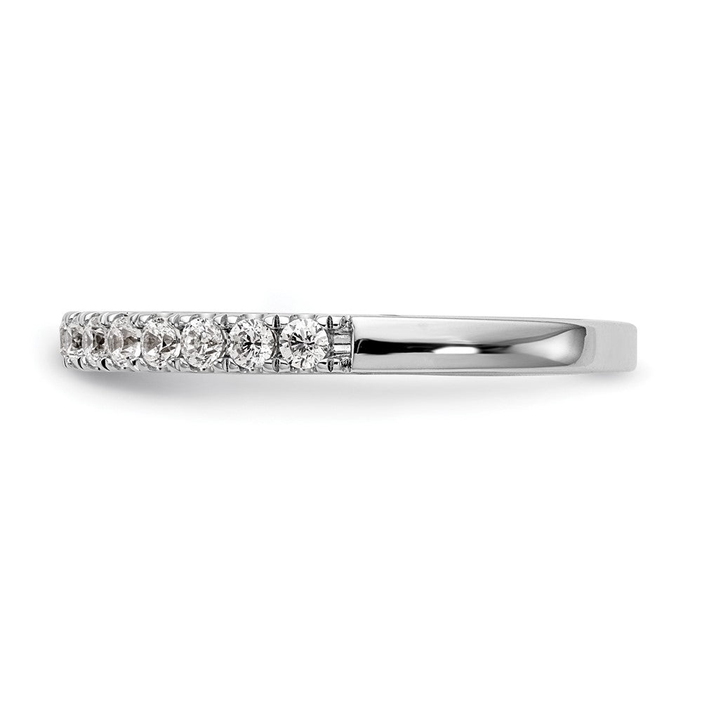 0.27ct. CZ Solid Real 14k White Gold Wedding Wedding Band Ring
