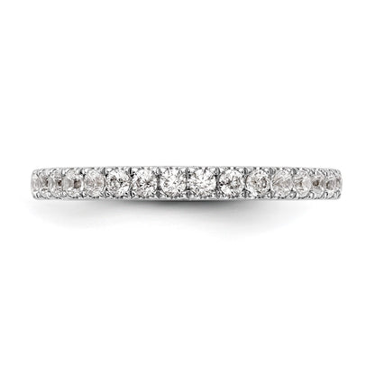 0.27ct. CZ Solid Real 14k White Gold Wedding Wedding Band Ring