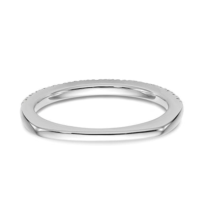 0.27ct. CZ Solid Real 14k White Gold Wedding Wedding Band Ring